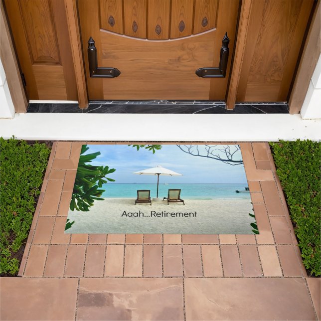 Ruhestand - Aaah...Rente Fußmatte (Außenbereich)