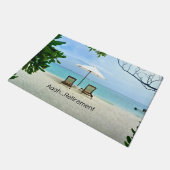 Ruhestand - Aaah...Rente Fußmatte (Schrägansicht)