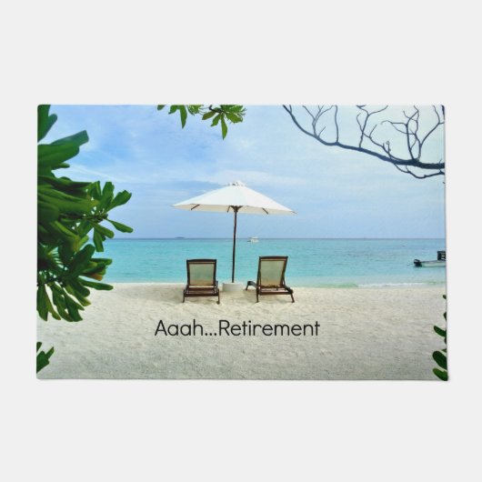 Ruhestand - Aaah...Rente Fußmatte (Vorderseite)