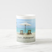 Ruhestand - Aaah...Rente Porzellantasse (Vorderseite)