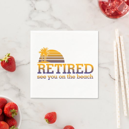 Ruhestand am Strand Napkins Serviette (Beispiel)