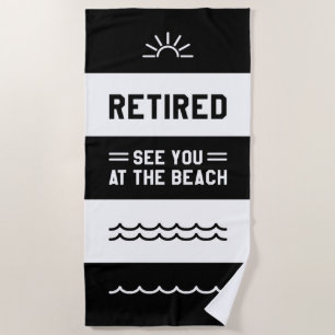 Ruhestand am Strand Strandtuch