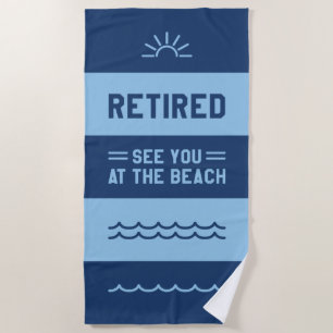 Ruhestand am Strand Strandtuch