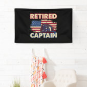 Ruhestand American Firefighter Captain Retirement Banner (Insitu)