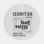 Ruhestand an Postarbeitern - Ruhestand für Urlaub Ornament Aus Glas (Rückseite)