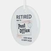 Ruhestand an Postarbeitern - Ruhestand für Urlaub Ornament Aus Glas (Vorderseite links)