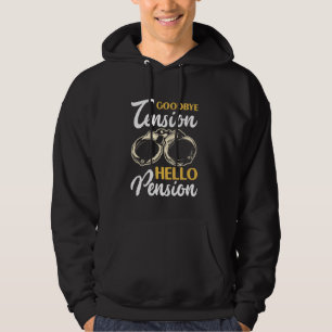 Ruhestand Auf Wiedersehen Tension Hallo Pension Re Hoodie