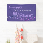 RUHESTAND! Banner für CUSTOM Retiree Glückwunschs (Insitu)