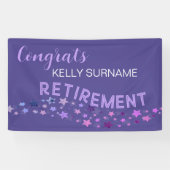 RUHESTAND! Banner für CUSTOM Retiree Glückwunschs (Horizontal)