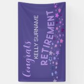 RUHESTAND! Banner für CUSTOM Retiree Glückwunschs (Vertikal)