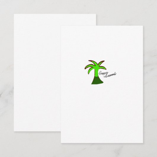 Ruhestand! Dankeskarte (Vorne/Hinten)