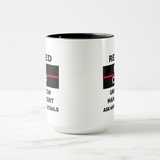 Ruhestand der Feuerwehr Tasse (Zentrum)