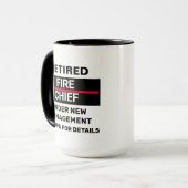 Ruhestand der Feuerwehr Tasse (Vorderseite Links)