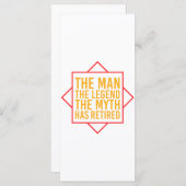 Ruhestand Der Mann der Mythos Die Legende ist in R Programm (Vorne/Hinten)