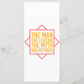 Ruhestand Der Mann der Mythos Die Legende ist in R Programm (Vorderseite)