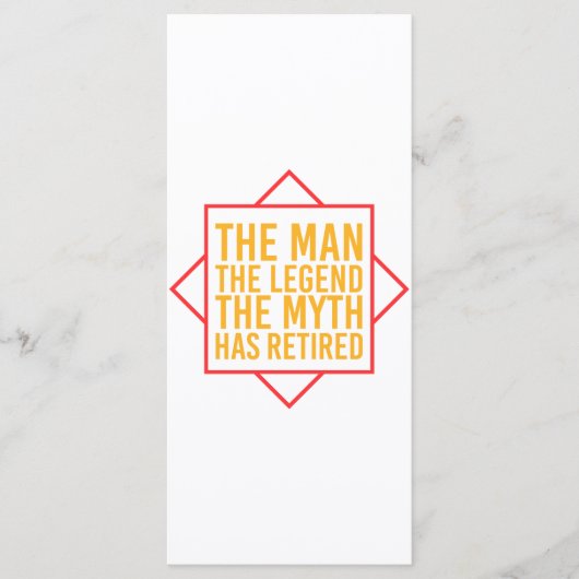 Ruhestand Der Mann der Mythos Die Legende ist in R Programm (Vorderseite)