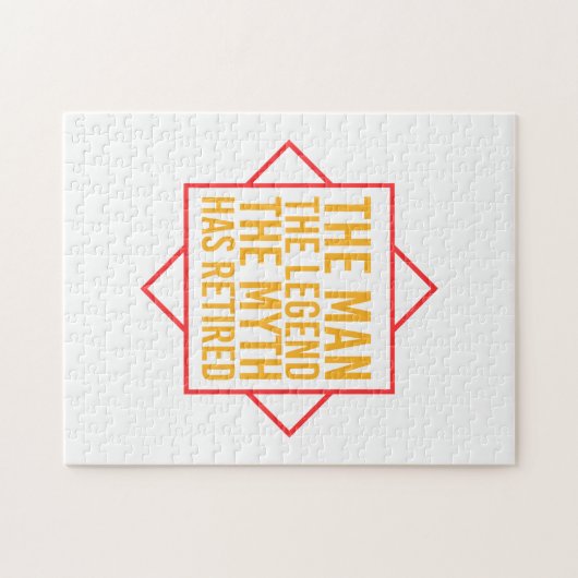 Ruhestand Der Mann der Mythos Die Legende ist in R Puzzle (Horizontal)