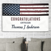 Ruhestand der Militärpolizei in Grunge American Fl