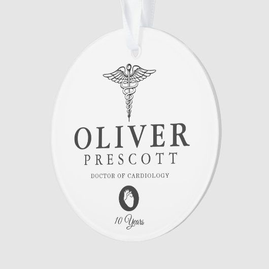 Ruhestand des Kardiologen-beruflicher Abschluss-| Ornament (Vorderseite)