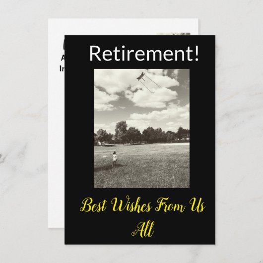 Ruhestand! Die besten Wünsche aus allen glückliche (Vorne/Hinten)