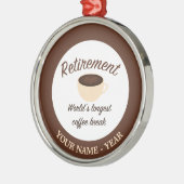 Ruhestand: Die längste Kaffeepause der Welt Silbernes Ornament (Links)