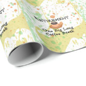 Ruhestand: Eine große lange Kaffeepause Geschenkpapier (Rolleneckpunkt)