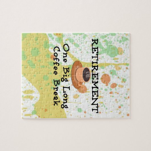Ruhestand - eine große lange Kaffeepause Puzzle (Horizontal)