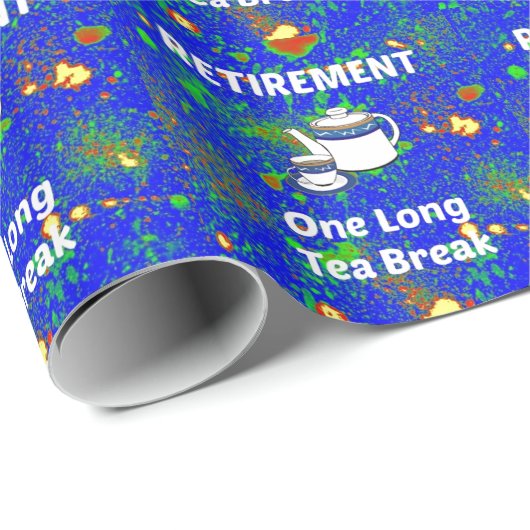Ruhestand - eine lange Teebauer Geschenkpapier (Rolleneckpunkt)