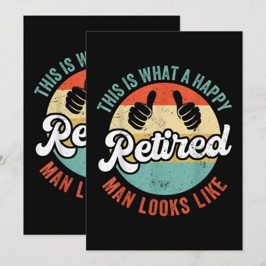 Ruhestand Einladung (Vorne/Hinten)