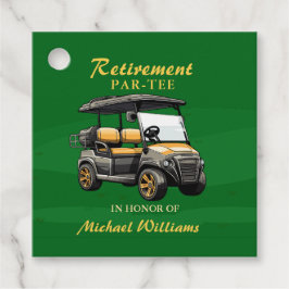 Ruhestand Elegante Golf Themenwagen Green Gold Geschenkanhänger