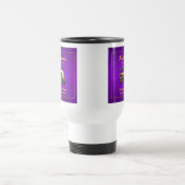 Ruhestand Elegante Golf Themenwagen Lila Gold Reisebecher (Mittel)