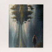 Ruhestand Entspannen Ruhiger See Ruhe Wasser Puzzle (Vertikal)