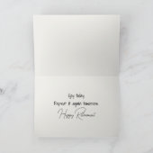 Ruhestand Fahrrad mit Blume Karte (Innenseite)