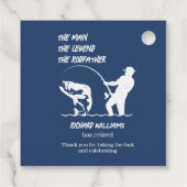 Ruhestand Fischen der Großfische Rodvater Geschenkanhänger (Rückseite)