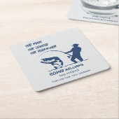 Ruhestand Fischen der Großfische Rodvater Rechteckiger Pappuntersetzer (angewinkelt)