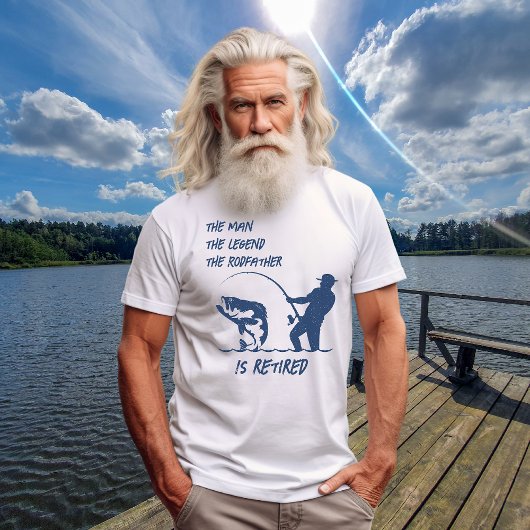 Ruhestand Fischen der Großfische Rodvater T-Shirt