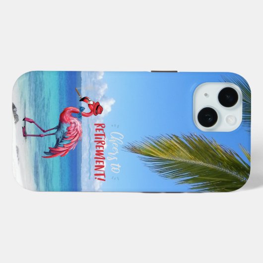 Ruhestand Flamingo am Tropical Beach Case-Mate iPhone Hülle (Rückseite (Horizontal))