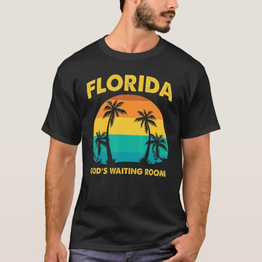 Ruhestand Florida Gottes Gewartet Zimmer Alte Leut T-Shirt (Vorderseite)
