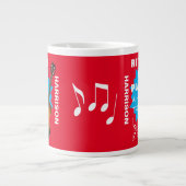 Ruhestand Funny Musicians Sprichwort Gitarre Graph Jumbo-Tasse (Vorderseite)