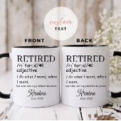 Ruhestand Funny Reverkehener Definition Tasse