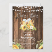 Ruhestand für Cheers und Bier Einladung (Vorderseite)