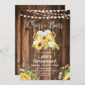 Ruhestand für Cheers und Bier Einladung (Vorne/Hinten)