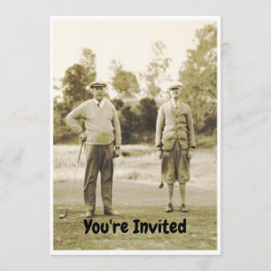 Ruhestand für den Golfer, der Golf spielen liebt. Einladung