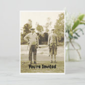 Ruhestand für den Golfer, der Liebe zum Golf. Supe Einladung (Stehend Vorderseite)