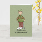 Ruhestand für Ehemann - Spaß Karte (Gelbe Blume)