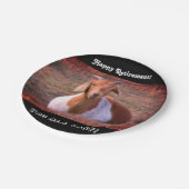 Ruhestand für Funny Goat Pappteller (Schrägansicht)