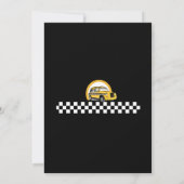 Ruhestand für gelbe Führerstände Einladung (Rückseite)