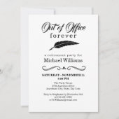 Ruhestand für immer außerhalb des Amtes Elegant Vi Einladung (Vorderseite)