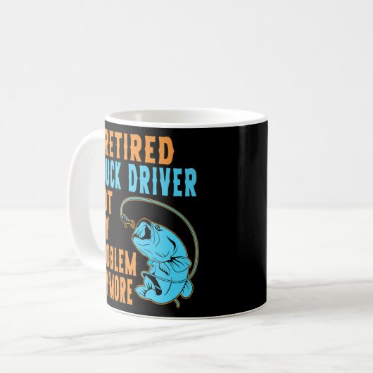 Ruhestand für LKW-Fahrer Kaffeetasse (Vorderseite Links)