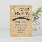 Ruhestand für Massenangeln Einladung (Stehend Vorderseite)